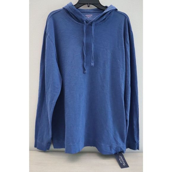 Vineyard Vines Men's Sz XL Blue Garment Dyed Slub Cotton Island Hoodie $118 - Picture 1 of 5
